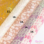 Elegant Lace Glitter Fabrics - Eliza Henri
