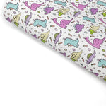 Bunny Saurus-Rex Easter Dinos Premium Faux Leather Fabric Sheets - Eliza Henri