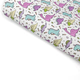Bunny Saurus-Rex Easter Dinos Premium Faux Leather Fabric Sheets - Eliza Henri