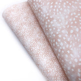 Blush Pink Freckled Fawn Premium Faux Leather Fabric Sheets - Eliza Henri