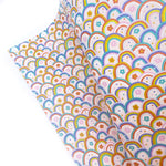 Baby Flower Rainbows Premium Faux Leather Fabric Sheets - Eliza Henri