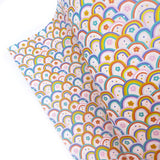 Baby Flower Rainbows Premium Faux Leather Fabric Sheets - Eliza Henri