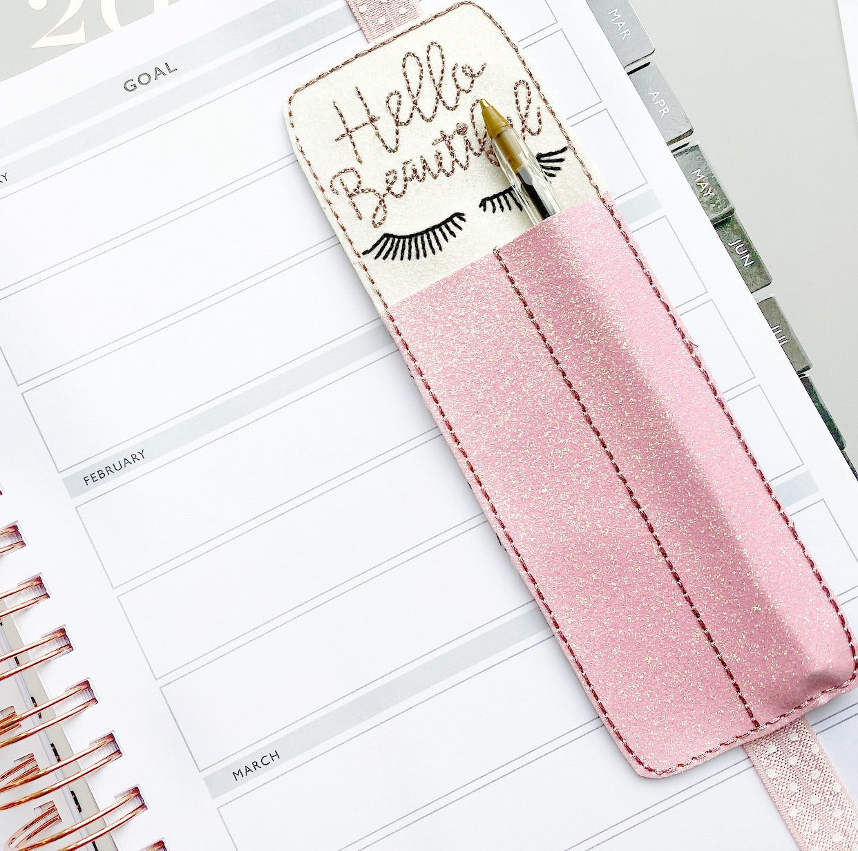 Hello Beautiful Planner Pen Holder Bookmark Felties - Eliza Henri