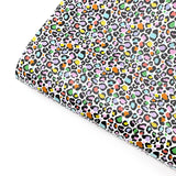 Rainbow Leopard Mini Premium Faux Leather Fabric Sheets - Eliza Henri