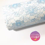 Coloured Lace on White Wool Blend Felt - Eliza Henri