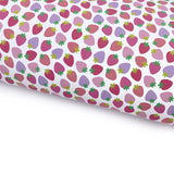 Sweet Strawberries Mini Lux Premium Printed Bow Fabric