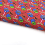 Super Hero Dad Lux Premium Canvas Bow Fabrics - Eliza Henri