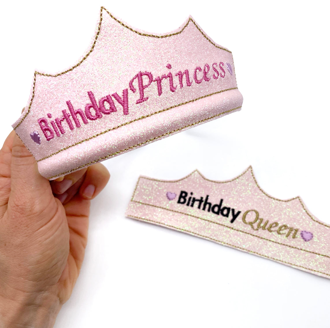 Birthday Queen Birthday Princess Headband Slider Felties - Eliza Henri