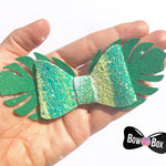 Tropical Leaf Pinch Bow Template - Eliza Henri