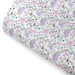Fairy Dino Doodles Premium Faux Leather Fabric Sheets - Eliza Henri
