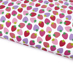 Sweet Strawberries Lux Premium Printed Bow Fabric - Eliza Henri