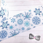 Snowflakes Grosgrain Ribbon 2'' or 3'' - Eliza Henri