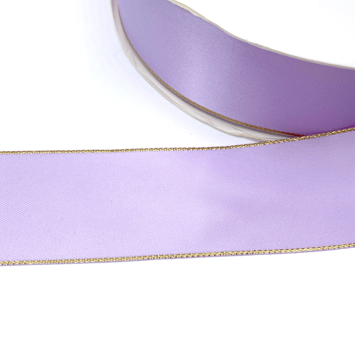 Luxury Sparkle Gold Edged Satin Ribbon 1.5'' - Eliza Henri