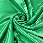 Emerald Green Premium Polyester Satin Fabric - Eliza Henri