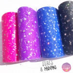 Moons & Stars Luxury Foil Tulle Fabric - Eliza Henri