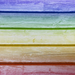 Rainbow Wash Wood Canvas Photography Background - Eliza Henri