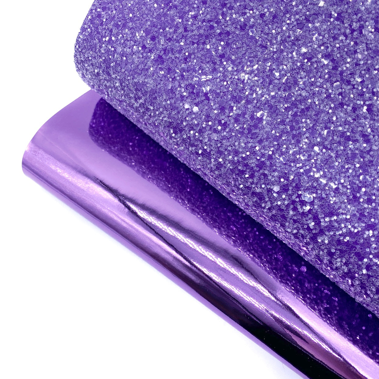 Sugar Coated Purple Lux Premium Chunky Glitter Fabric - Eliza Henri