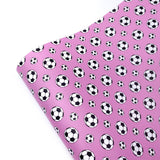 Footballer Pink Premium Faux Leather Fabric Sheets - Eliza Henri