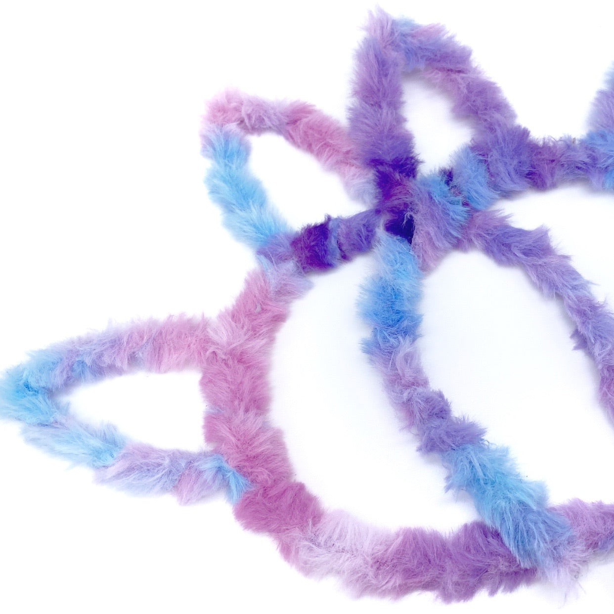 Ombre Fluffy Bunny Ear Hair Bands - Eliza Henri