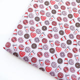 Loved Up Donuts Pink/Red Artisan Fabric Felt - Eliza Henri