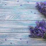 Lavender Bunches Wooden Canvas Photography Background - Eliza Henri