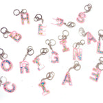 Letter Shaker Glitter Resin Keychains - Eliza Henri