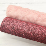 Fluffy Plush Hearts Furry Fabric Felt - Eliza Henri