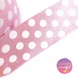 Polka dot spotty Glitter Grosgrain Ribbons 3'' - Eliza Henri