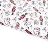 Classic White Nutcracker Lux Premium Canvas Bow Fabrics - Eliza Henri