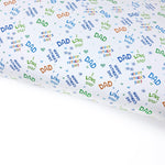 I Love Dad Lux Premium Canvas Bow Fabrics - Eliza Henri