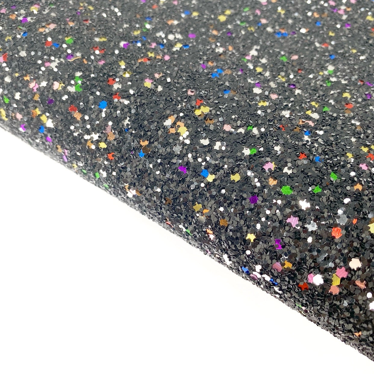 Black Magic Lux Premium Chunky Glitter Fabric - Eliza Henri