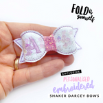 DARCEY SHAKER EMBROIDERED BOWS- DIY PERSONALISED BOW LOOPS & TAILS - Eliza Henri