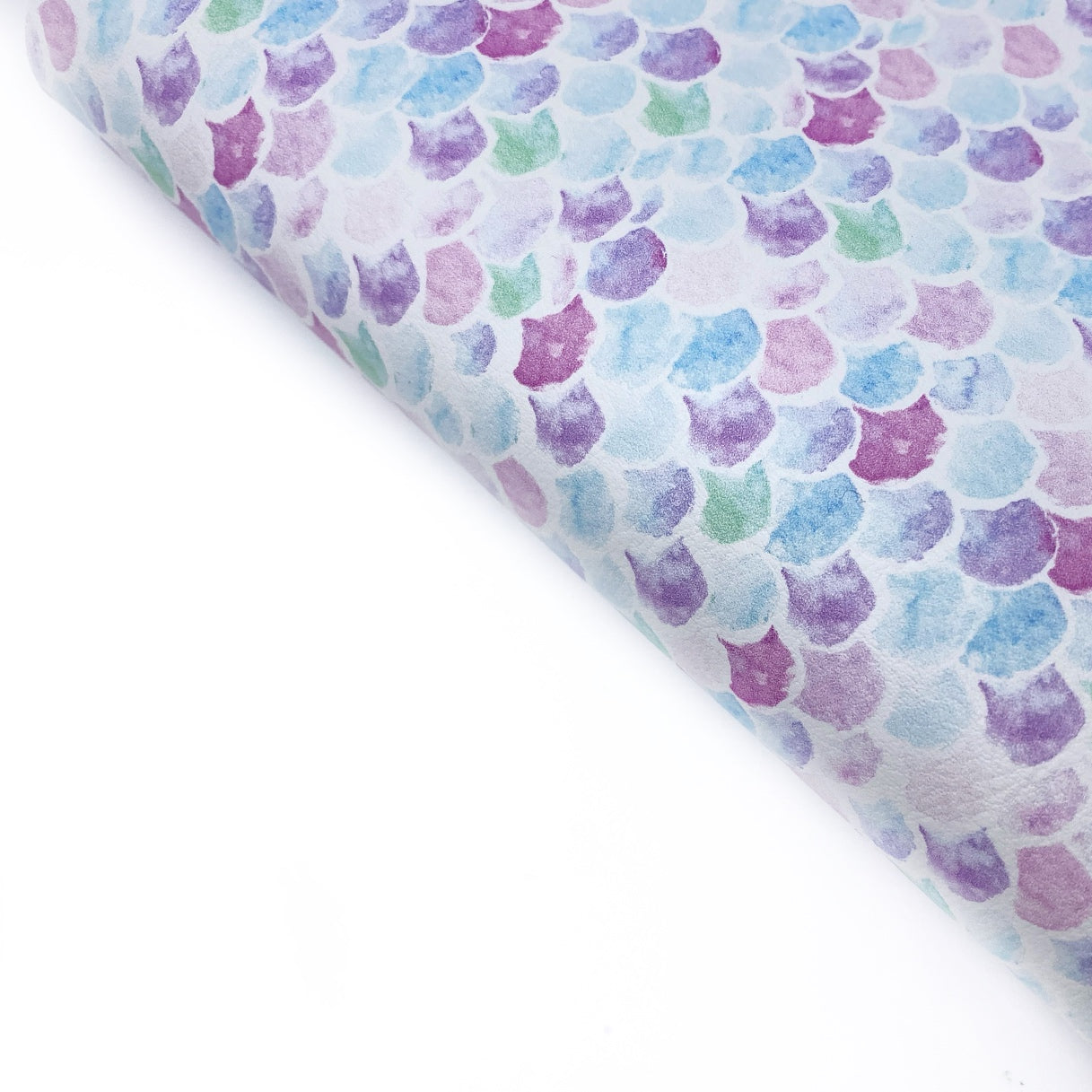 Watercolour Mermaids Premium Faux Leather Fabric Sheets - Eliza Henri