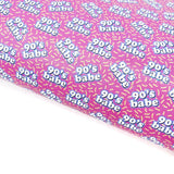 90s Babe Lux Premium Printed Bow Fabric - Eliza Henri