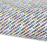 Flower Power Lux Premium Printed Bow Fabric - Eliza Henri