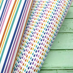 Rainbow Showers Lux Premium Printed Bow Fabric - Eliza Henri