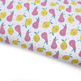 Lemons & Pears Lux Premium Printed Bow Fabric