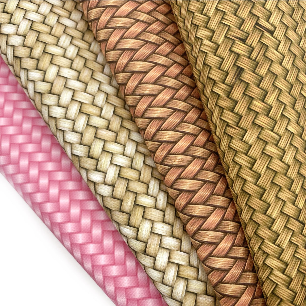 Basket Weave Diagonal Lux Premium Printed Bow Fabric - Eliza Henri