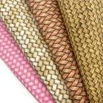 Basket Weave Diagonal Lux Premium Printed Bow Fabric - Eliza Henri