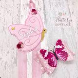 Make your own Bow Holder- DIY Butterfly Bow Holder Felties - Eliza Henri