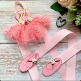 Make your own Bow Holder- DIY Little Ballerina Bow Holder Felties - Eliza Henri