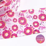 Diamonte Flamingo, Donuts, Lol Grosgrain Ribbon 3'' - Eliza Henri