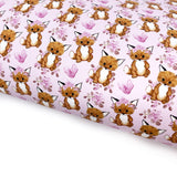 Little Miss Freya Fox Lux Premium Canvas Bow Fabrics - Eliza Henri