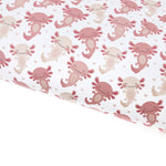 White Axolotl Mix Up Lux Premium Printed Bow Fabric - Eliza Henri