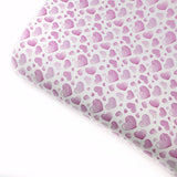 Love Hearts Pink Premium Faux Leather Fabric Sheets - Eliza Henri