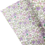 Ditsy Lavender Garden Premium Faux Leather Fabric Sheets - Eliza Henri