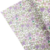 Ditsy Lavender Garden Premium Faux Leather Fabric Sheets - Eliza Henri