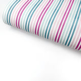 Pastel Stripes Premium Faux Leather Fabric Sheets