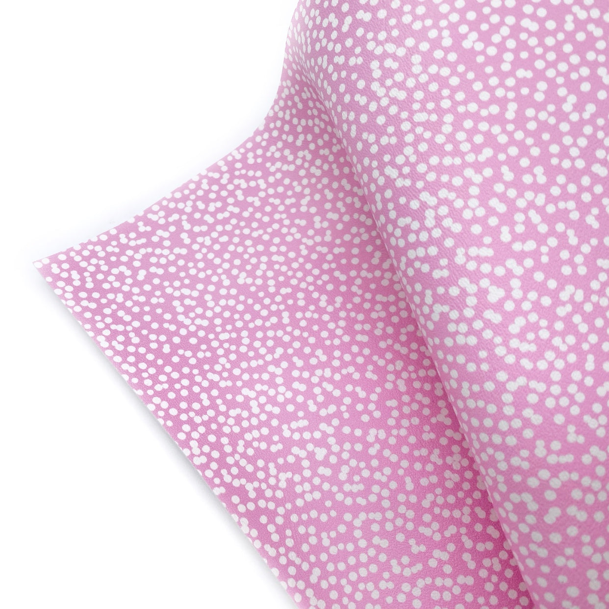 Baby Pink Dotty Premium Faux Leather Fabric Sheets - Eliza Henri