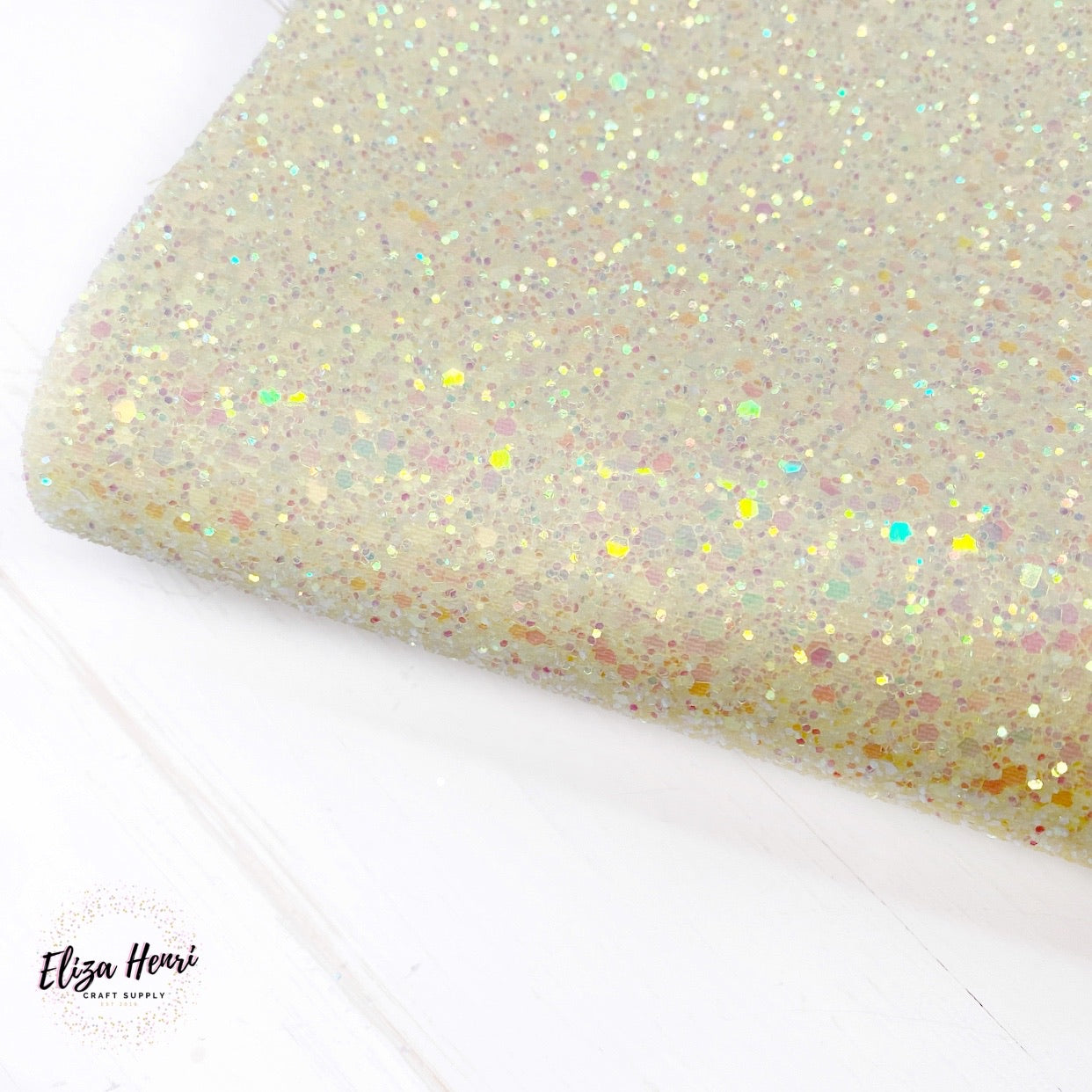 Lemon Fairytales Lux Premium Chunky Glitter Fabric - Eliza Henri